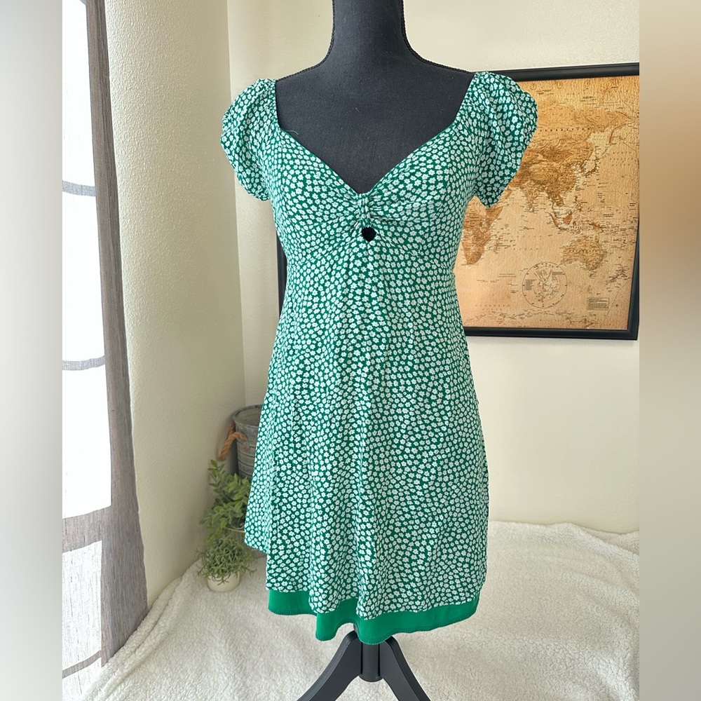 Dream of Me green floral dress